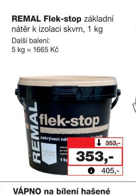 REMAL Flek-stop základní nátěr k izolaci skvrn, 1 kg