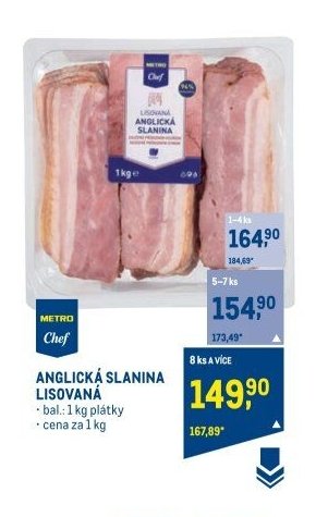 ANGLICKÁ SLANINA LISOVANÁ