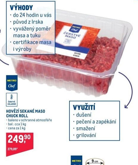 HOVĚZÍ SEKANÉ MASO CHUCK ROLL