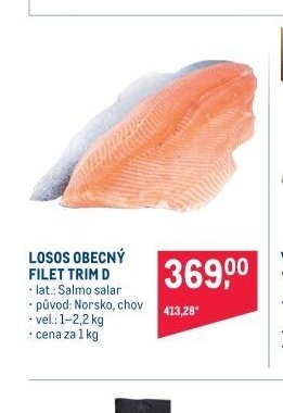LOSOS OBECNÝ FILET TRIM D