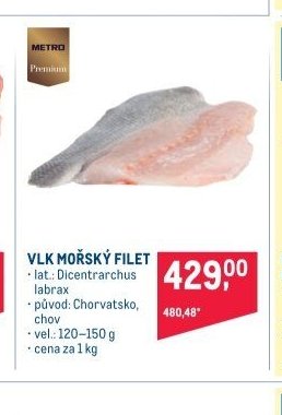 VLK MOŘSKÝ FILET