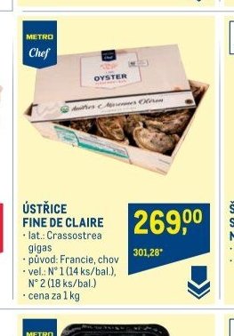 ÚSTŘICE FINE DE CLAIRE