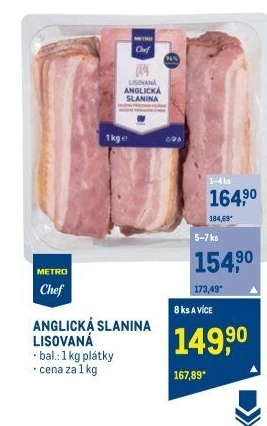 Anglická slanina Metro Chef