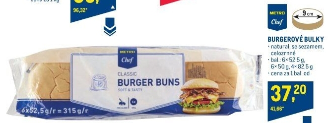 Bulky na hamburger Metro Chef