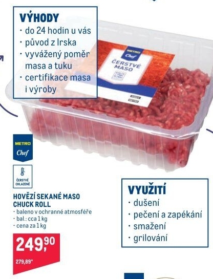 Hovězí mleté maso Metro Chef
