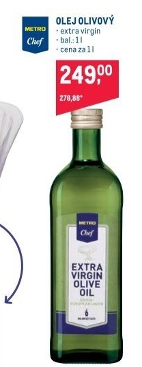 Olivový olej extra panenský Metro Chef - Makro akcniletaky.com