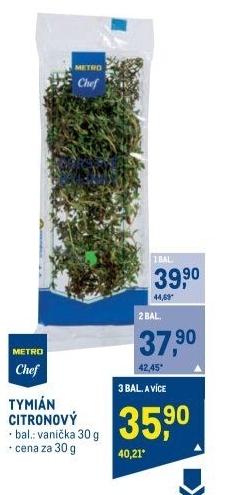 Tymián čerstvý Metro Chef