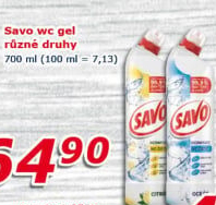 Gelový čistič WC Savo