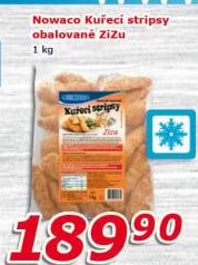 Kuřecí stripsy mražené Zizu Nowaco