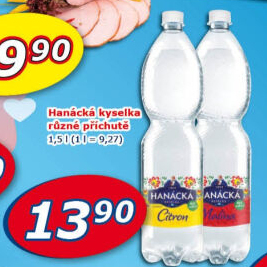 Ochucená voda Hanáckákyselka