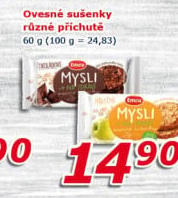 Ovesné sušenky Mysli na zdraví Emco