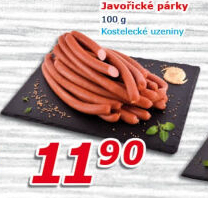 Párky javořické Kostelecké uzeniny