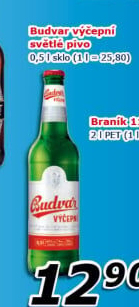 Pivo světlé výčepní Budweiser Budvar