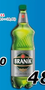 Pivo světlý ležák 11° Jedenáctka Braník