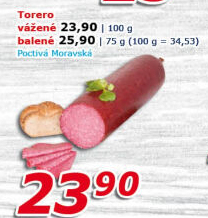 Salám Torero Poctivá Moravská