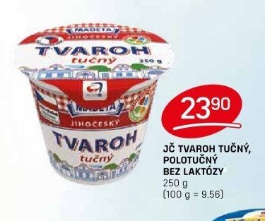 JČ TVAROH TUČNÝ, POLOTUČNÝ BEZ LAKTÓZY
