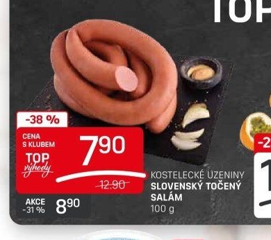 Kostelecké uzeniny Slovenský točený salám