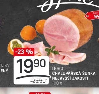 Le&Co Chalupářská šunka nejvyšší jakosti