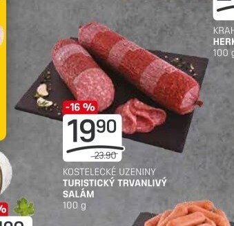 KOSTELECKÉ UZENINY TURISTICKÝ TRVANLIVÝ SALÁM