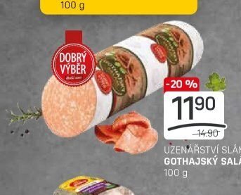 UZENÁŘSTVÍ SLÁMA GOTHAJSKÝ SALÁM