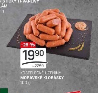 KOSTELECKÉ UZENINY MORAVSKÉ KLOBÁSKY