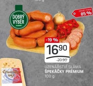 UZENÁŘSTVÍ SLÁMA ŠPEKÁČKY PRÉMIUM