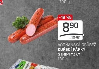 VODŇANSKÁ DRŮBEŽ KUŘECÍ PÁRKY STRIPTÝZKY