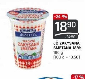 JČ ZAKYSANÁ SMETANA 18%