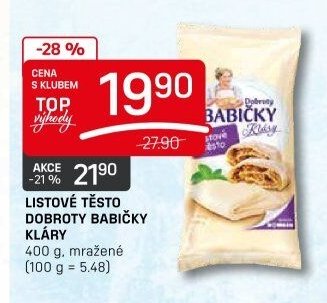 LISTOVÉ TĚSTO DOBROTY BABIČKY KLÁRY