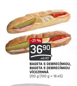 BAGETA S DEBRECÍNKOU, BAGETA S DEBRECÍNKOU VÍCEZRNNÁ