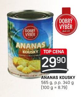 Dobrý výběr ananas kousky