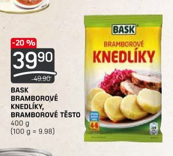 Bask bramborové knedlíky