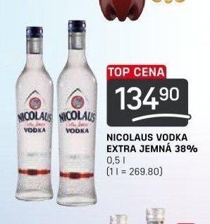 NICOLAUS VODKA EXTRA JEMNÁ 38%