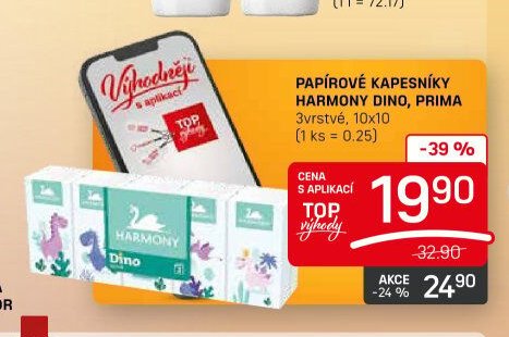 PAPÍROVÉ KAPESNÍKY HARMONY DINO, PRIMA