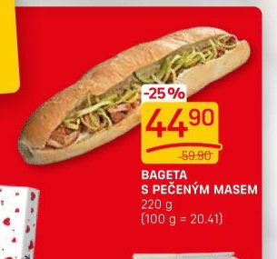 BAGETA S PEČENÝM MASEM