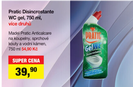 Čistič WC gelový Pratic