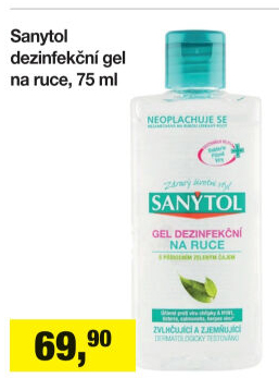 Dezinfekční gel na ruce Sanytol