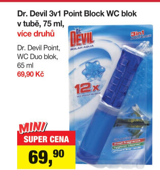 WC blok bodový 3v1 Dr. Devil