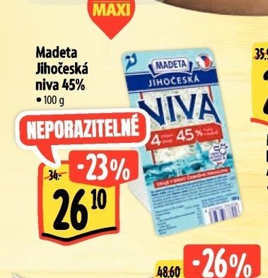 Madeta Jihočeská niva 45%