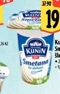 Kunín Smetana ke šlehání 31%