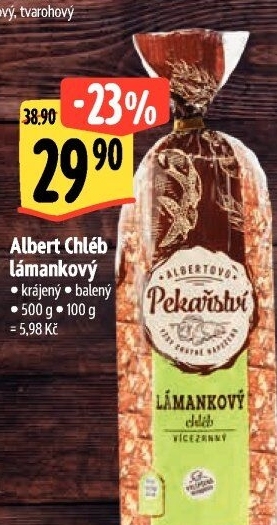 Chléb lámankový Albert