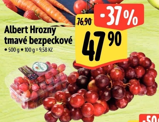 Hrozny tmavé bezsemenné Albert