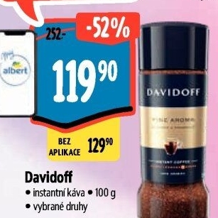 Instantní kávy Davidoff