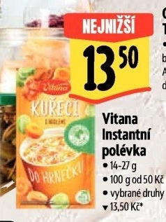 Instantní polévky Vitana