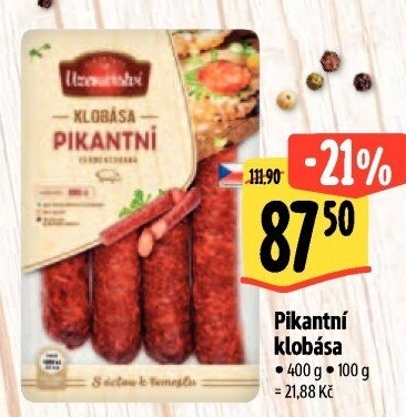 Klobása pikantní Albertovo uzenářství