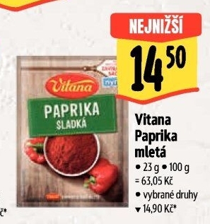 Koření Paprika Vitana