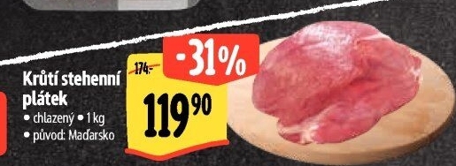 Krůtí stehenní plátek