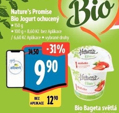 Ochucený jogurt bio Nature'