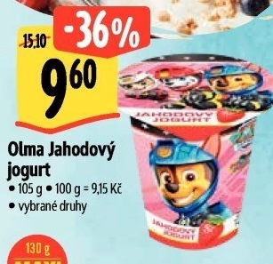 Ochucený jogurt Olma