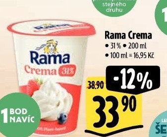 Rama Crema ke šlehaní 31 % Rama